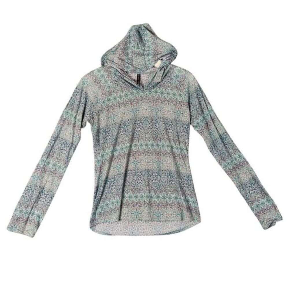 Kuhl Floral Print Athletic Hoodie Womens XS Performance Moisture Wicking Running